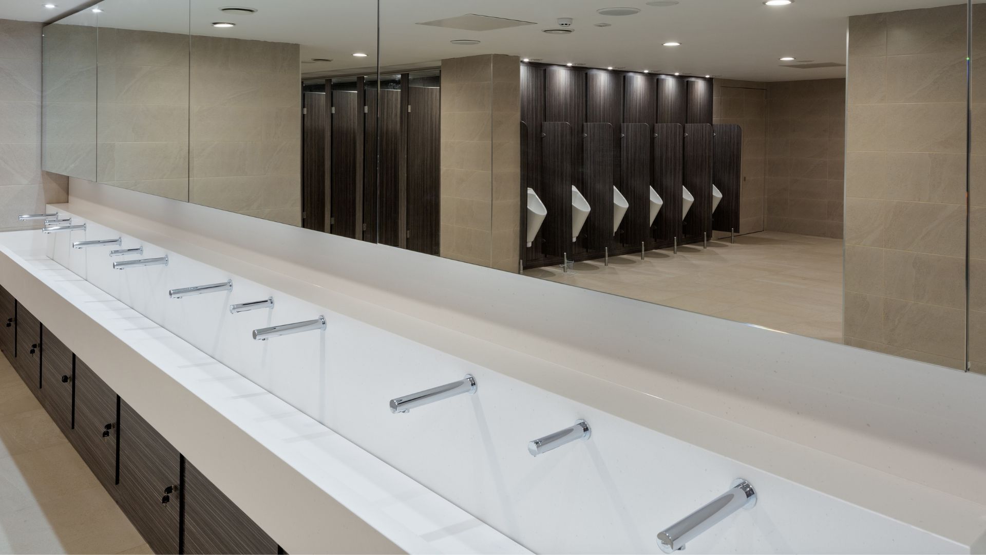 Solid Surface Wash Troughs - Liverpool St