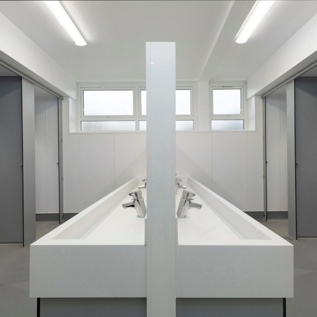 Solid Surface Washtroughs - Stretford Grammar