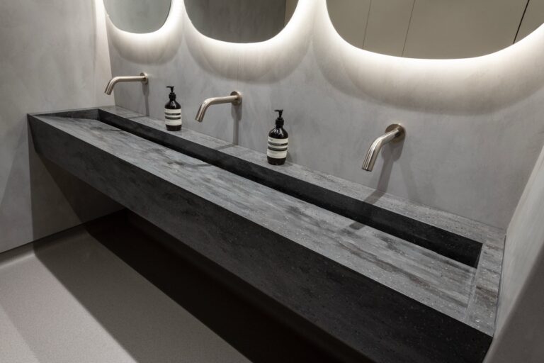 Solid Surface Wash Troughs